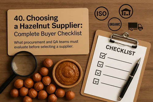 Checklist for choosing a hazelnut supplier