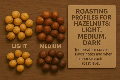 Hazelnut roasting profile stages