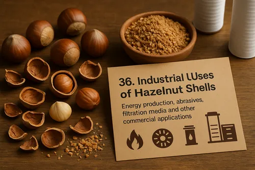 Industrial uses of hazelnut shells