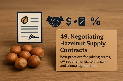 Hazelnut supply contract negotiation