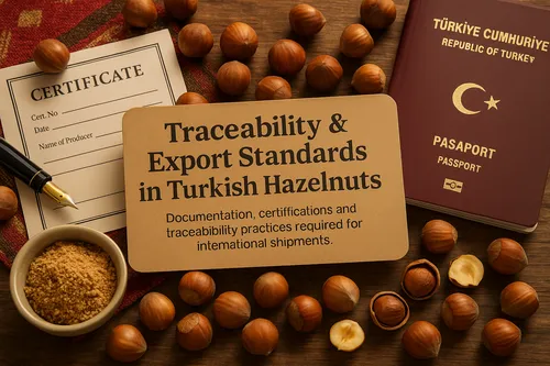 Hazelnut export standards and traceability documentation