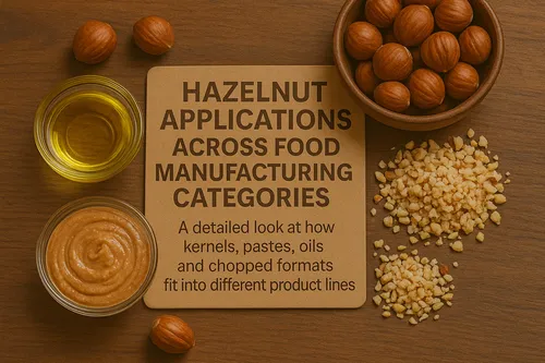 Hazelnut applications in food manufacturing