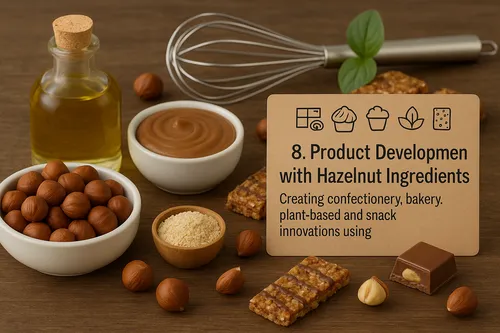 Product development using hazelnut ingredients