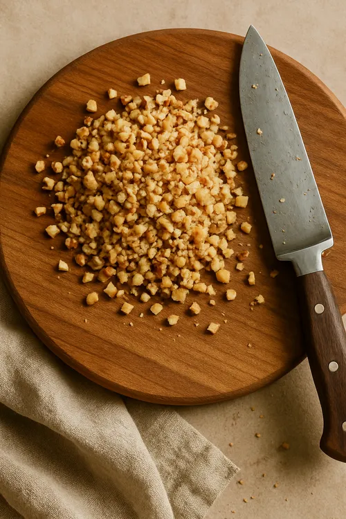 Chopped and sliced hazelnuts bulk image