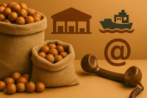 Global hazelnut export map