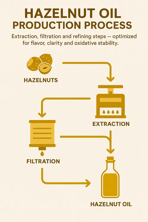 Hazelnut oil extraction process